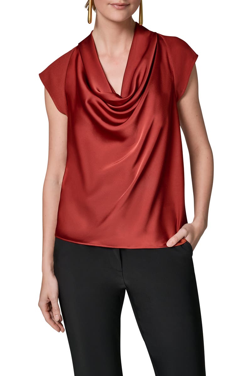 Donna Karan New York Cowl Neck Top, Main, color,