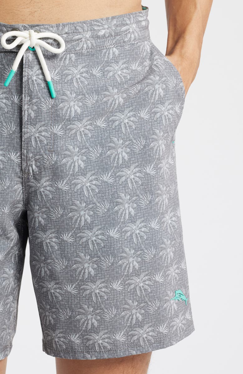 Tommy Bahama Baja Palm Piazza 8-Inch Board Shorts, Alternate, color, Bala Shark