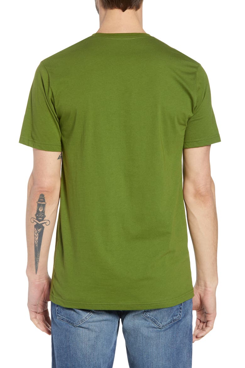 Fitz Roy Bear Organic Cotton Crewneck T-Shirt, Alternate, color, SPROUTED GREEN