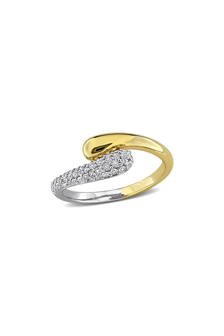 Lab-Grown White Sapphire Swirl Ring, Main, color, WHITE