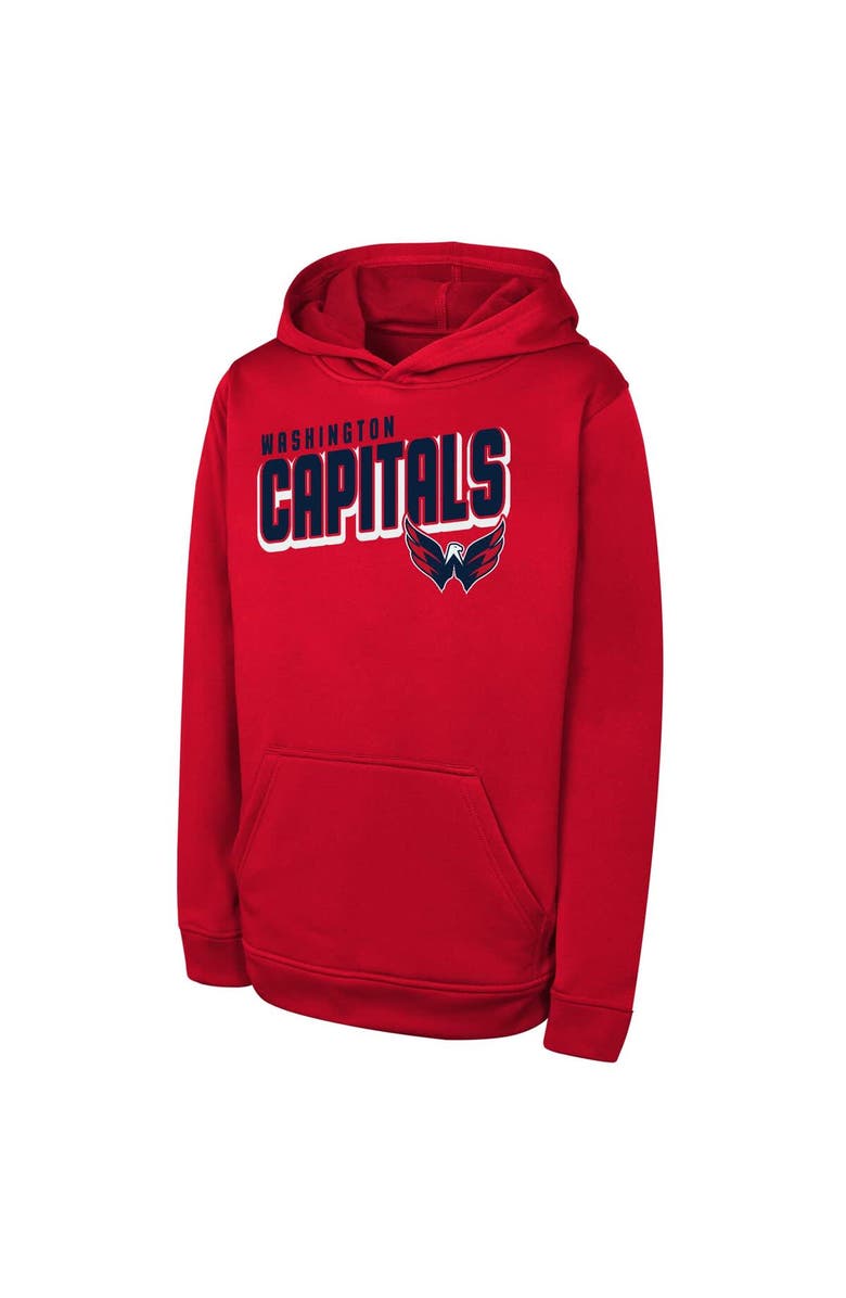 Outerstuff Youth  Red Washington Capitals Cyber Punk Performance Hoodie, Alternate, color, Red