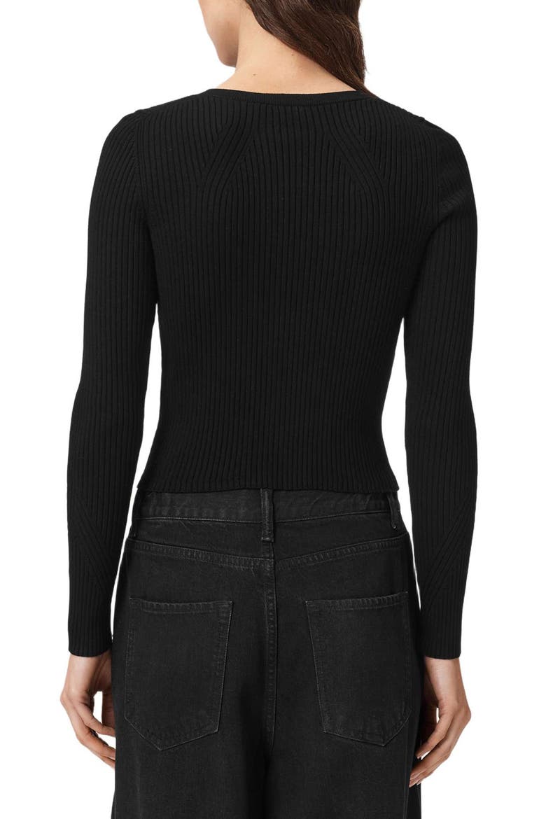 Cruz Zip Cardigan, Alternate, color, BLACK