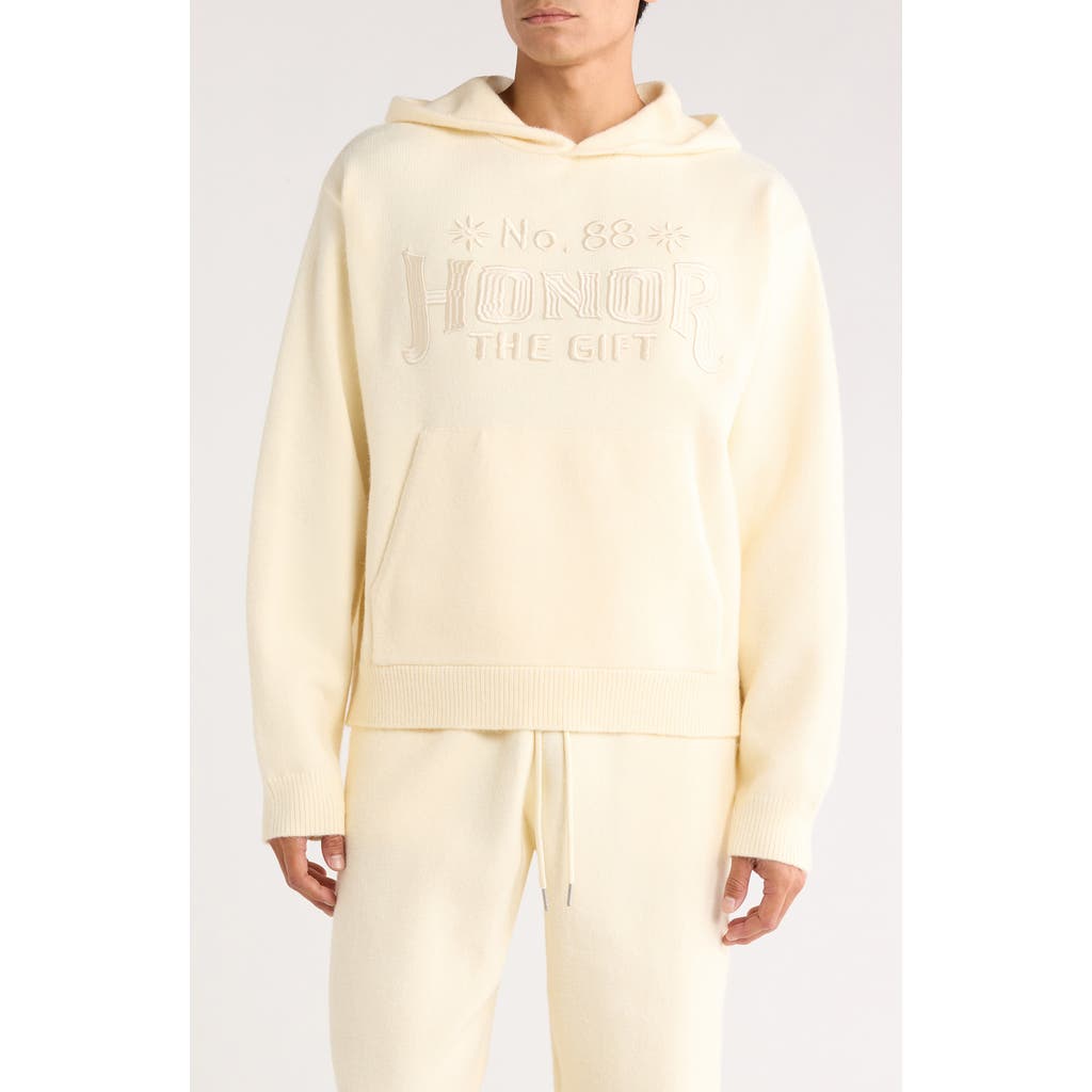 Honor The Gift Art Knit Hoodie In Brown