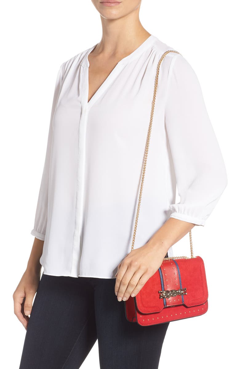 Topshop Panther Crossbody Bag, Alternate, color,