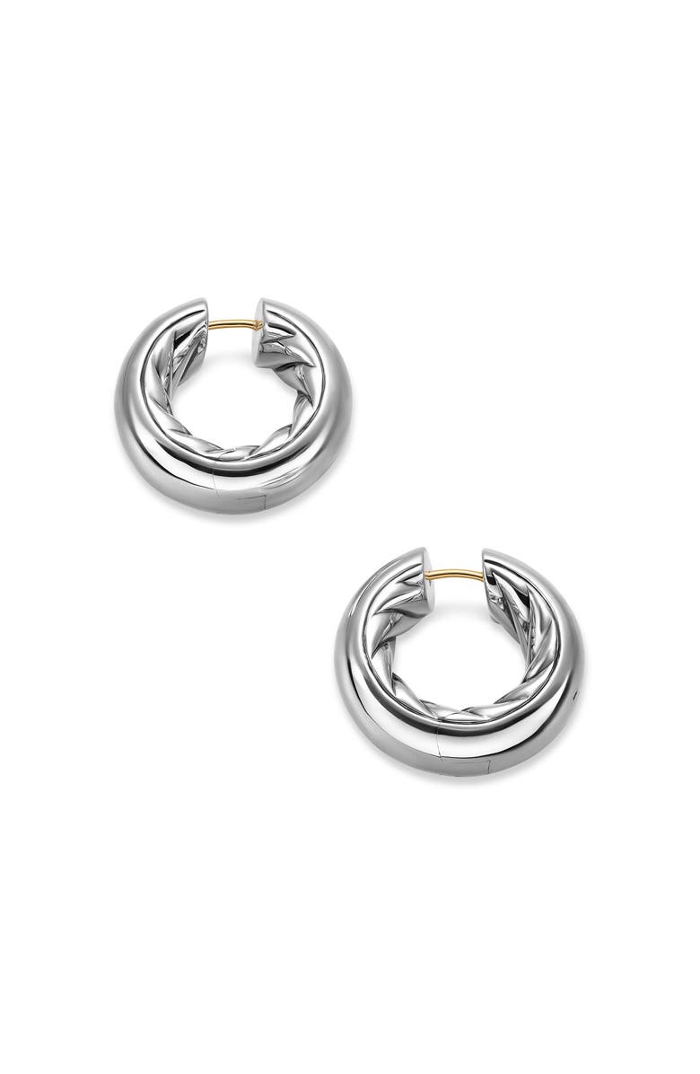 David Yurman DY Mercer<sup>®</sup> Hoop Earrings in Sterling Silver, 9mm, Alternate, color, Silver
