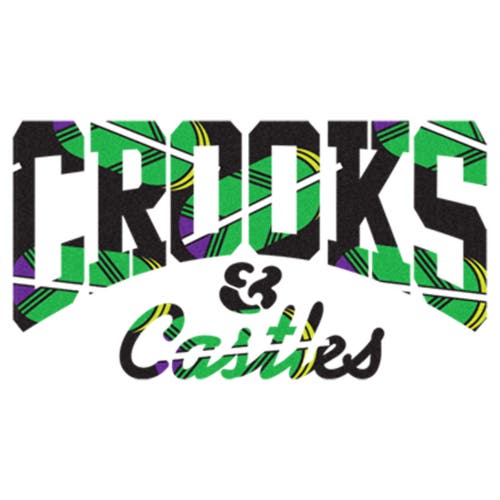 Crooks & Castles Black Tropical Print Graphic T-shirt In White