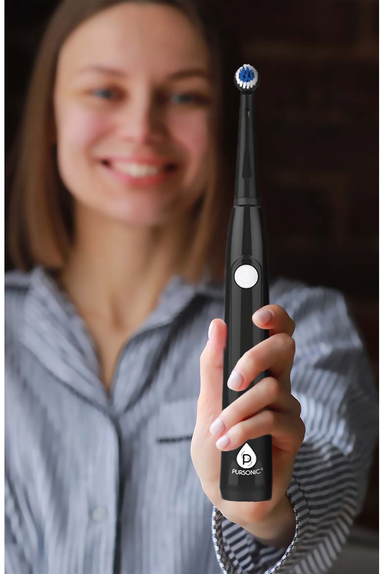 USB Rechargeable Rotary Toothbrush, Alternate, color, BLACK