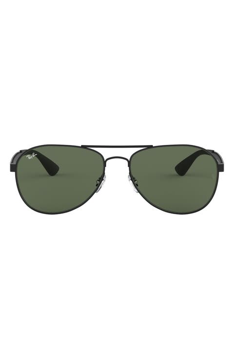 Unisex 58mm Aviator Sunglasses