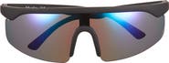 Hurley Polarized Flat Top Shield Sunglasses