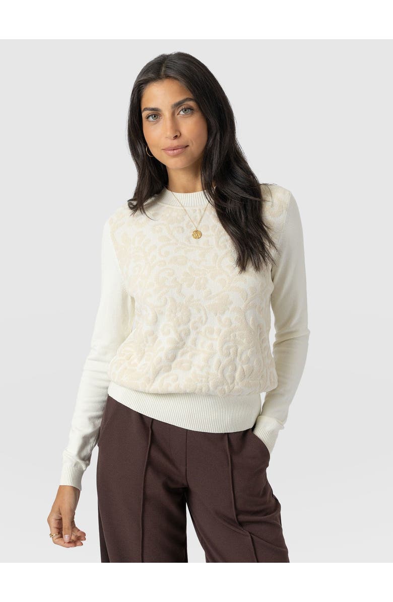 Saint + Sofia Wren Long Sleeve Knit, Main, color,