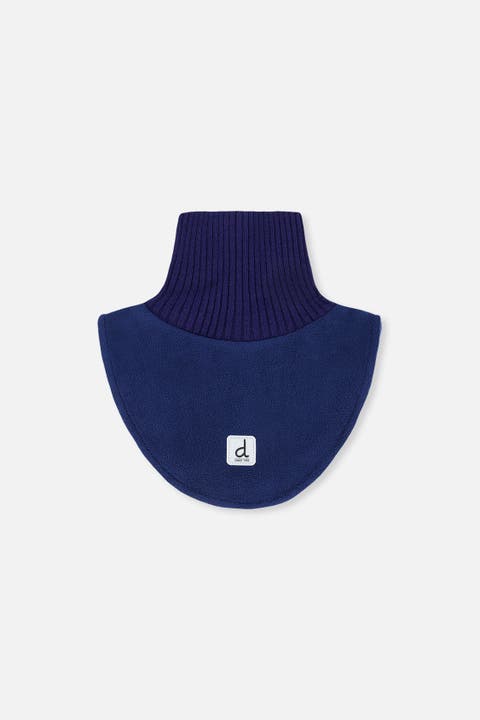 Knit & Polar Fleece Bib Turtle Neckwarmer