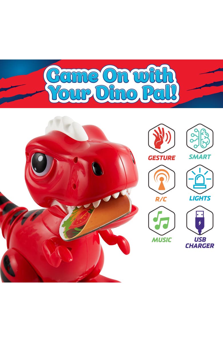 Power Your Fun Robo Pets T-Rex Dinosaur RC Hand Gestures Toy - Red, Alternate, color, Red
