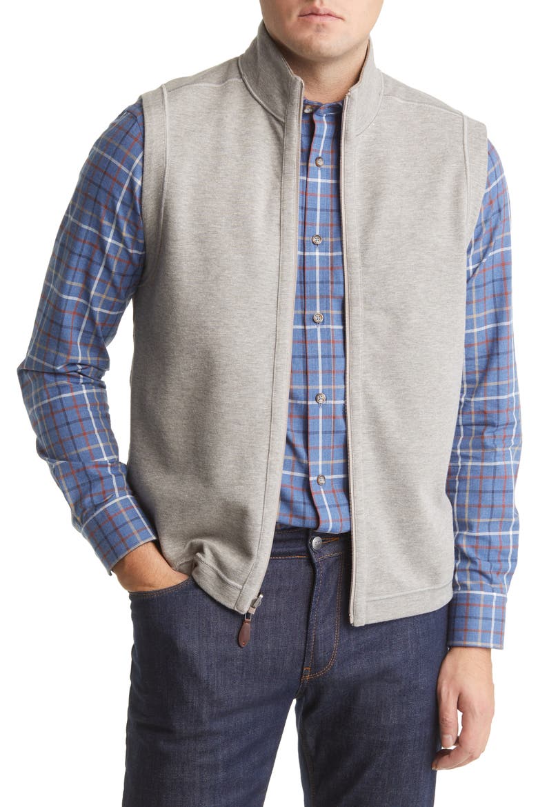 Reversible Solid Vest, Alternate, color, OATMEAL/ LIGHT GREY
