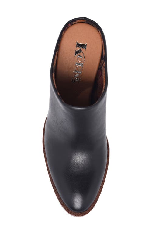 Korks Savi Block Heel Mule In Black