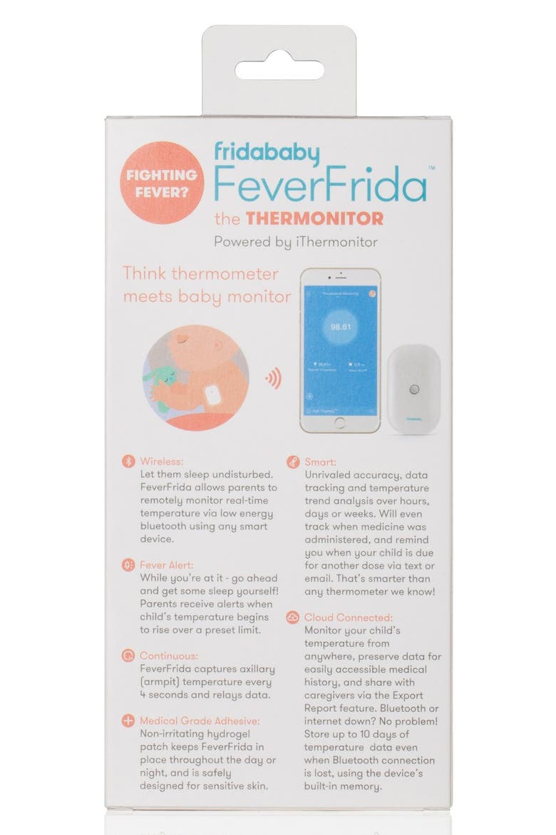 'FeverFrida® - The Thermonitor' Bluetooth® Thermometer, Alternate, color, WHITE