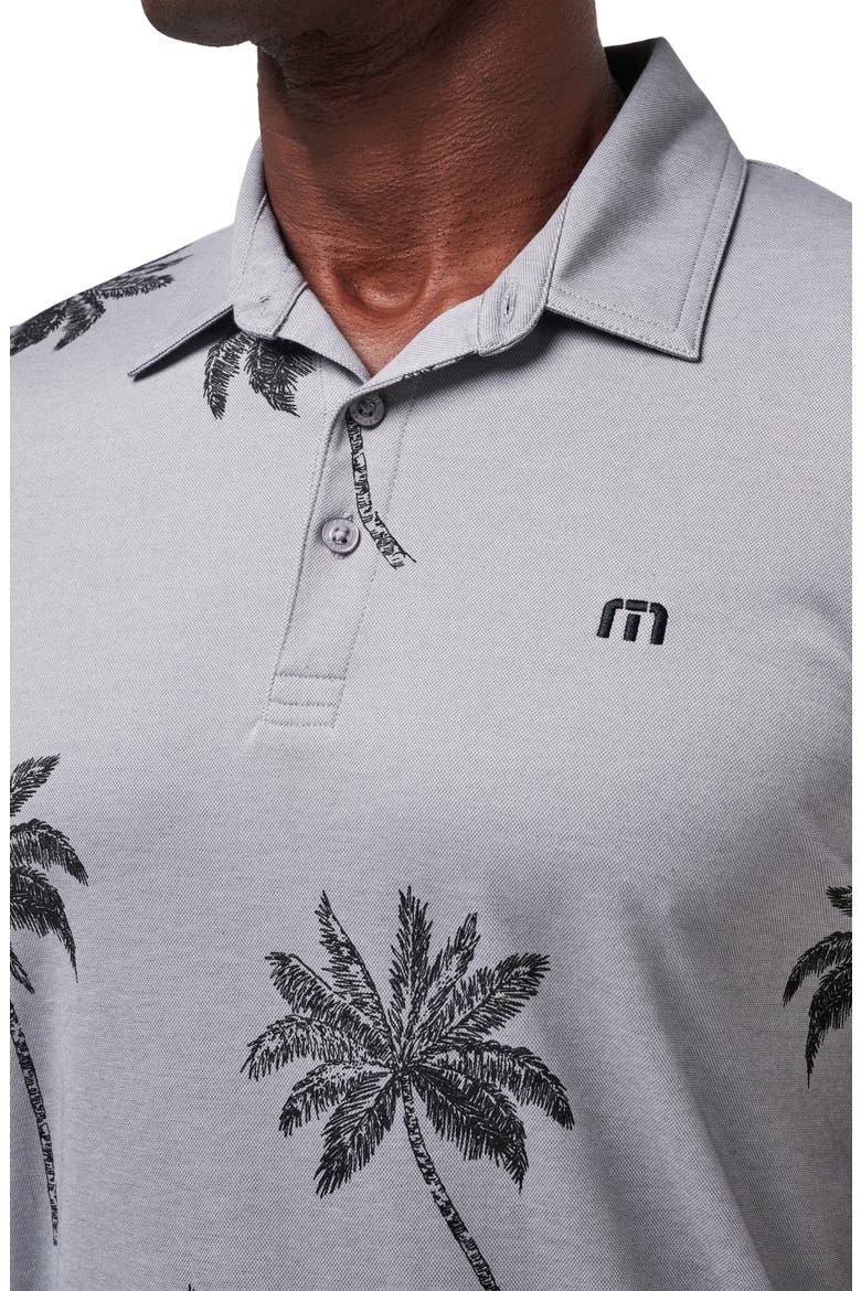 Mesic Palm Tree Polo, Alternate, color, HEATHER GREY