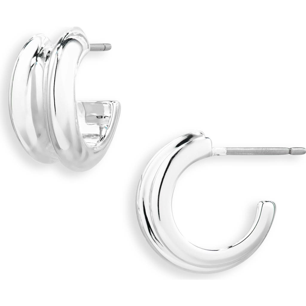 Jenny Bird Lennon Mini Hoop Earrings In Metallic