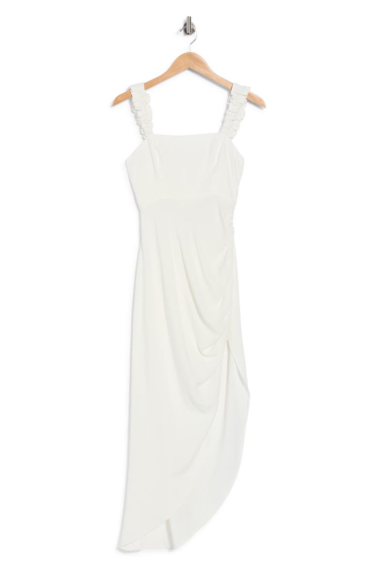 Aria Sleeveless Drape Dress, Main, color, OFF WHITE