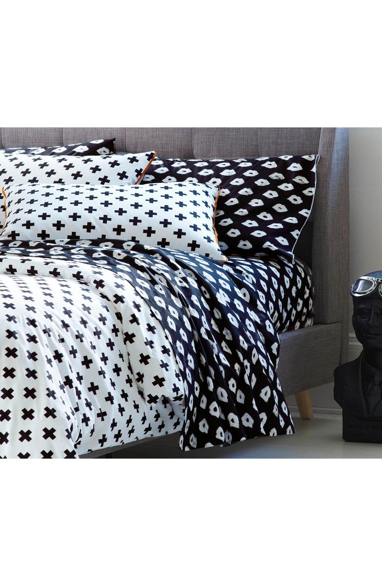 Novogratz Three-Piece Comforter Set, Alternate, color, Waverly White