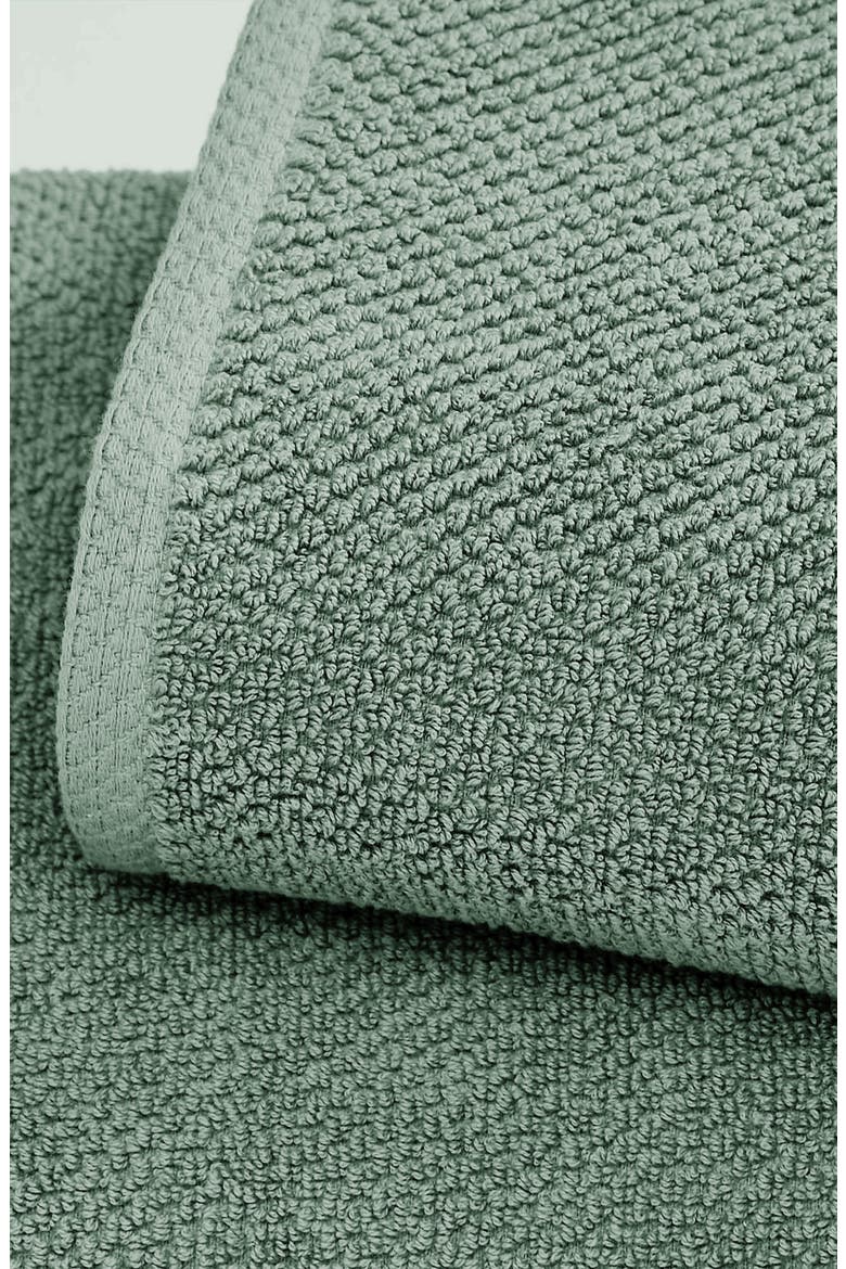 Cotton 6-Pack Textured Washcloths, Alternate, color, EUCALYPTUS