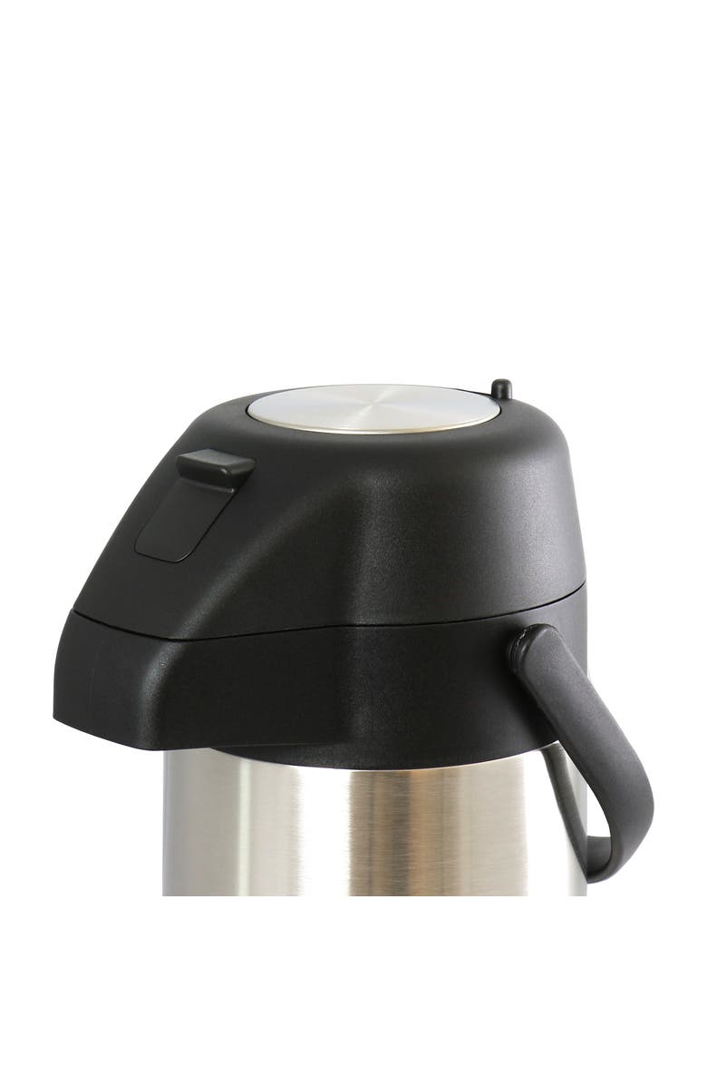 Megachef 3.17 Quart Stainless Steel Vacuum Body Pump Cap Air Pot, Alternate, color, Grey