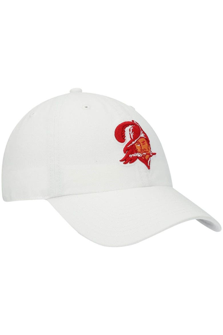 Men's '47 White Tampa Bay Buccaneers Legacy Clean Up Adjustable Hat, Alternate, color, White