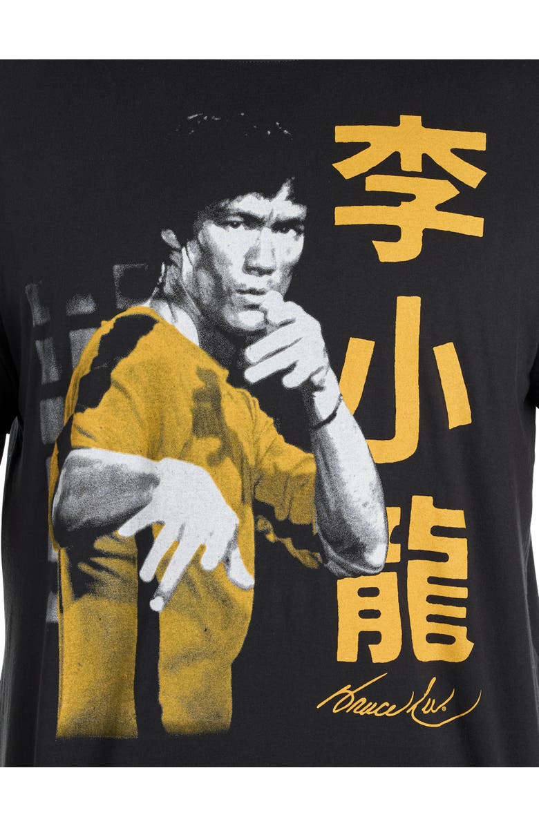 True Nation by DXL Big & Tall Bruce Graphic Tee, Alternate, color, Black