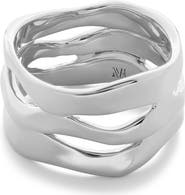Monica Vinader The Wave Triple Band Ring