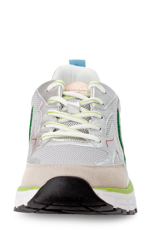 Gabor Lace-up Sneaker In Silver