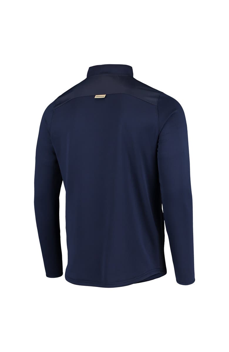 Under Armour Men's Under Armour Navy Navy Midshipmen 2021 Sideline Command Quarter-Zip Jacket, Alternate, color,