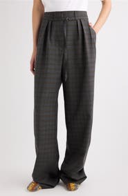 Dries Van Noten Peacha Wide Leg Wool Pants