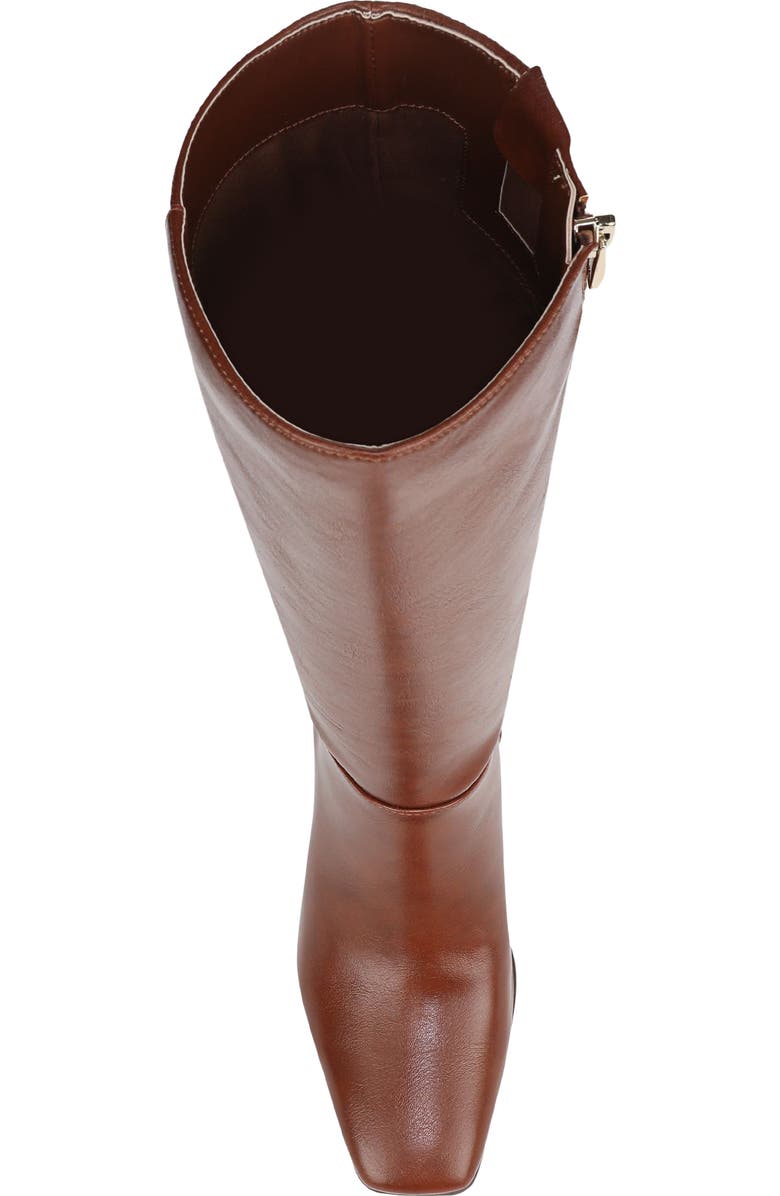 Naturalizer Nona Square Toe Boot, Alternate, color, Saddle Tan Faux Leather