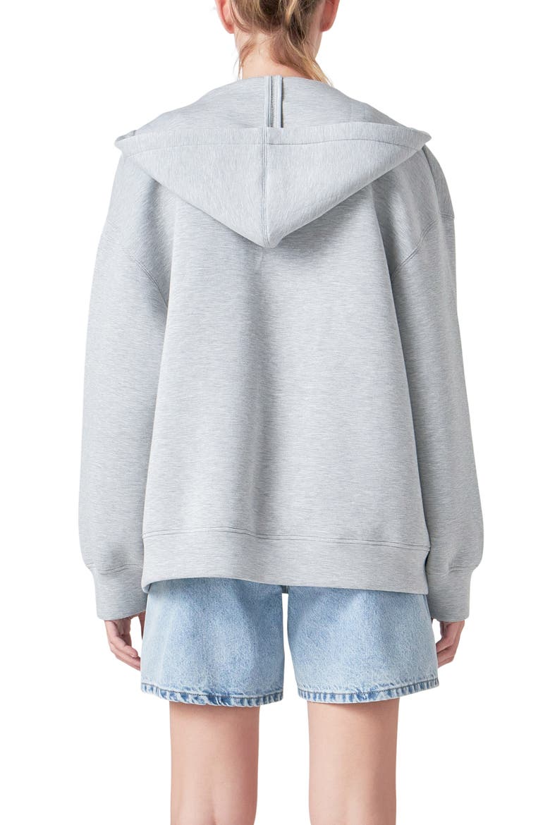 Zip-Up Hoodie, Alternate, color, GREY