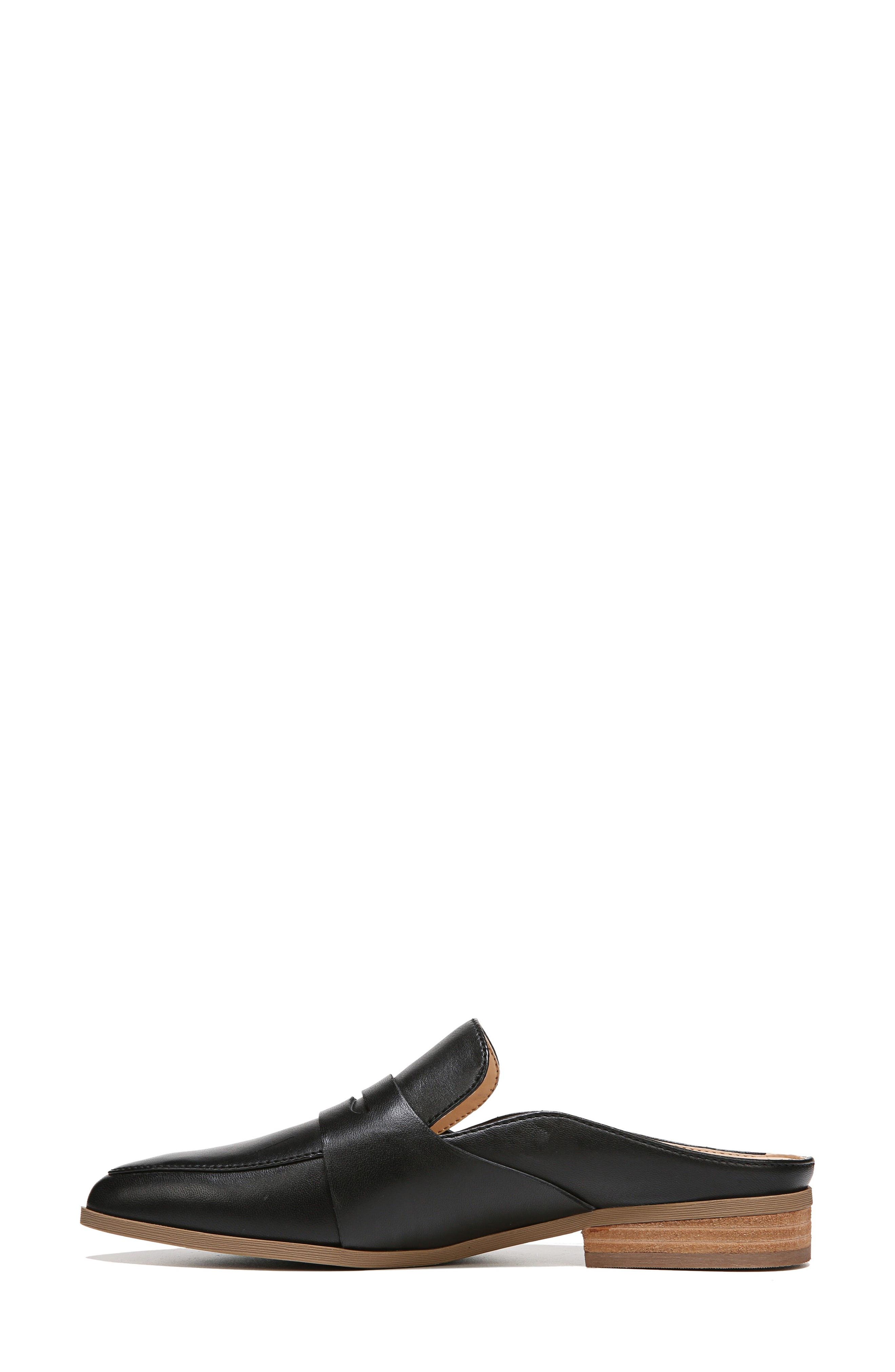 Eden Mule, Alternate, color, BLACK LEATHER
