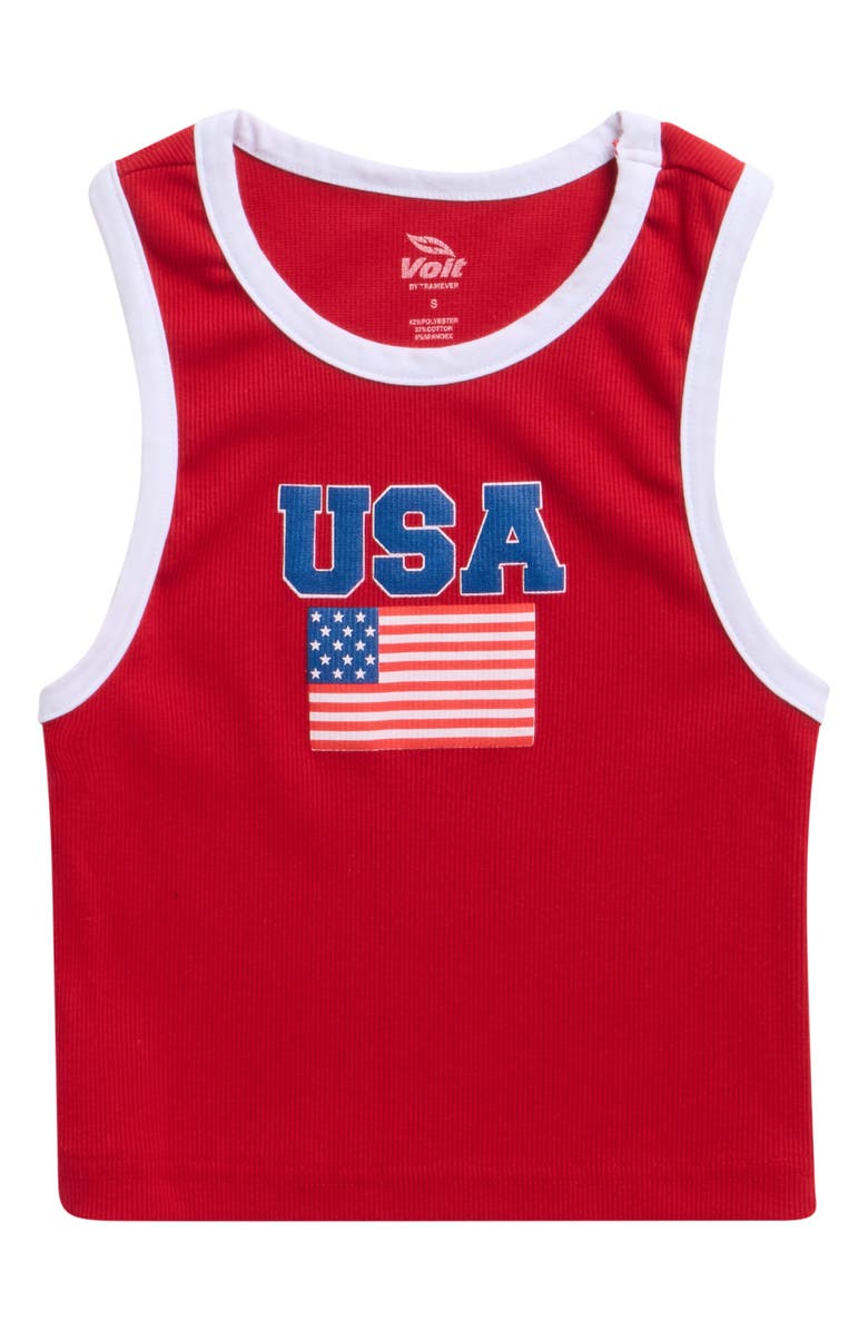 Voit Kids' USA Tank, Main, color, Red