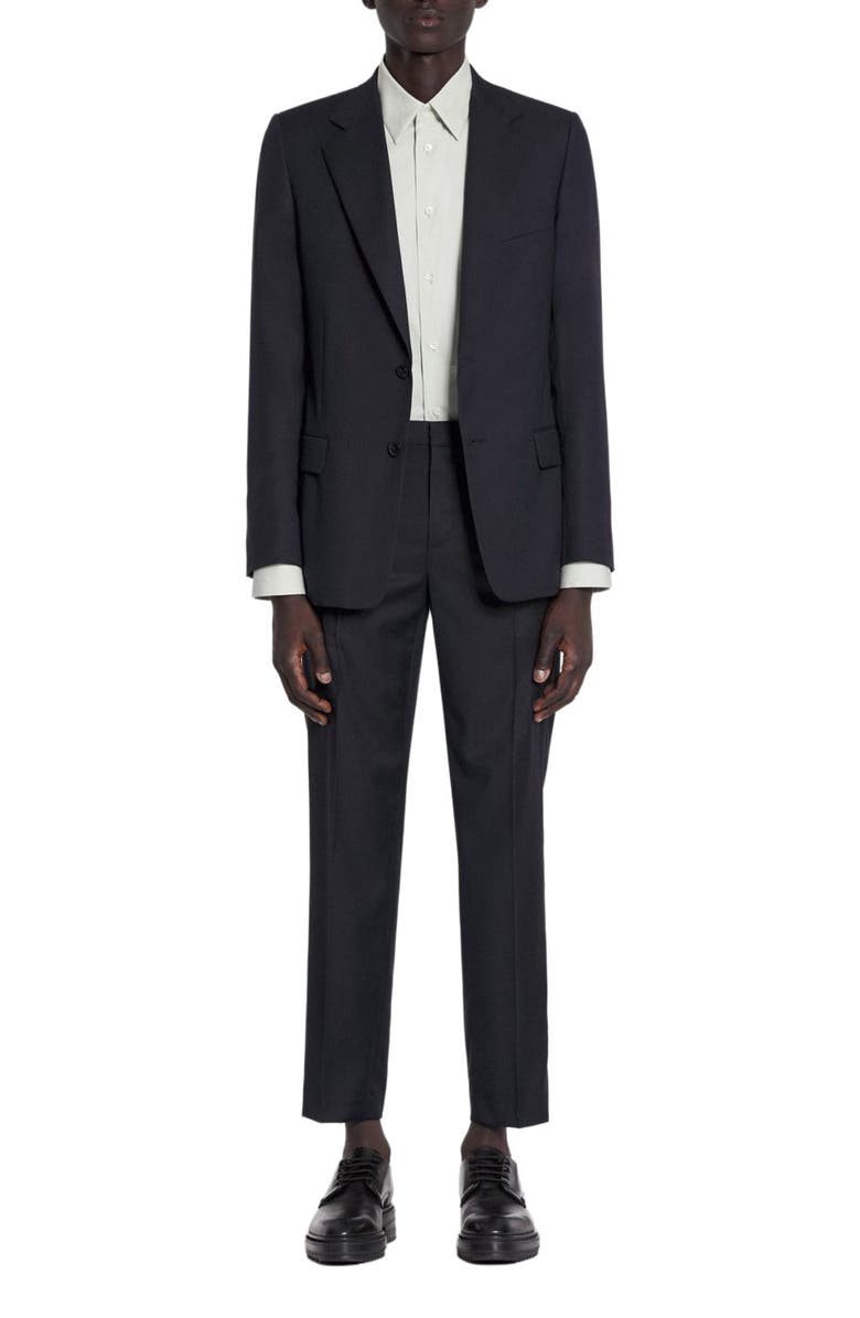 Lanvin Cigarette Trousers, Alternate, color, Navy Blue