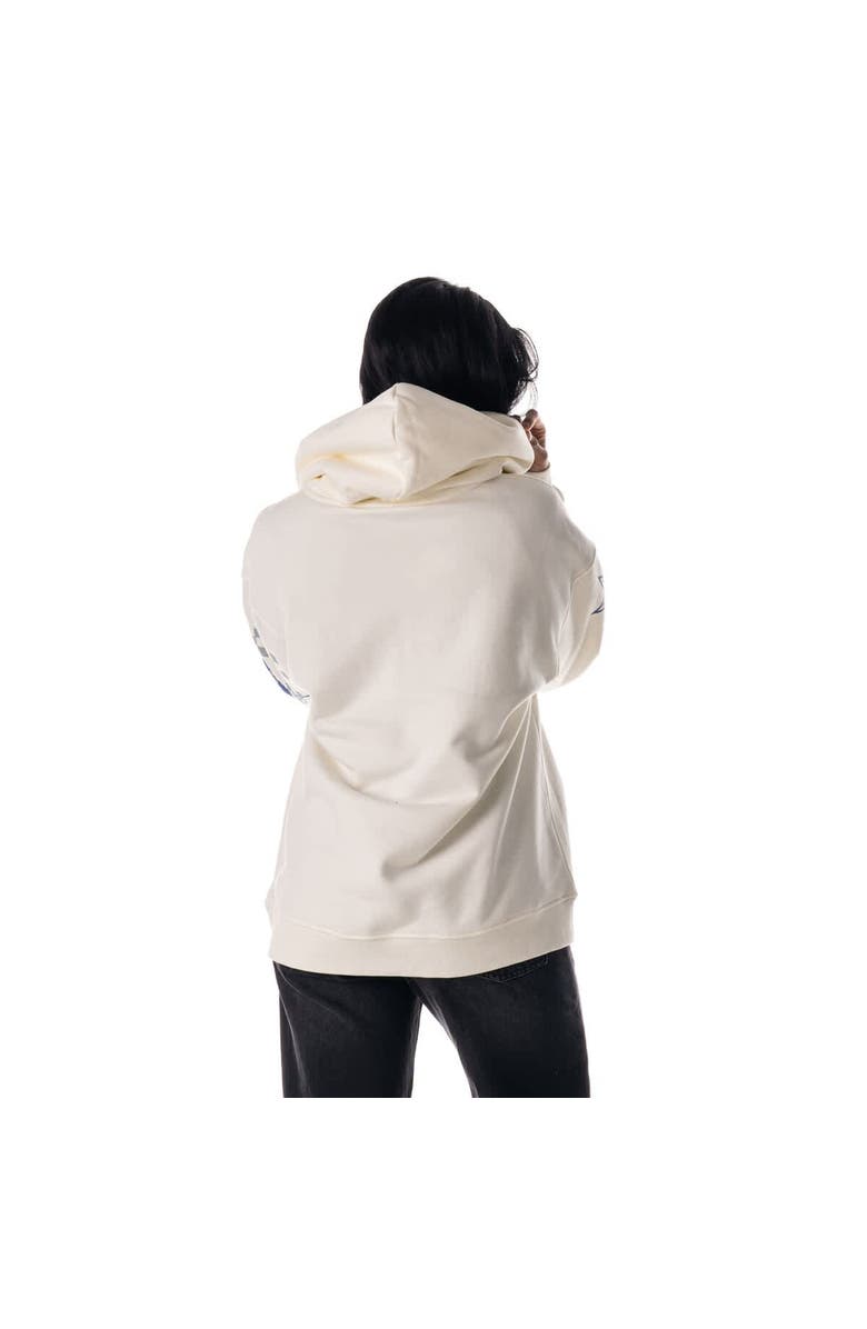 THE WILD COLLECTIVE Unisex The Wild Collective  White Dallas Cowboys Stacked Graphic Sleeve Fleece Hoodie, Alternate, color, White