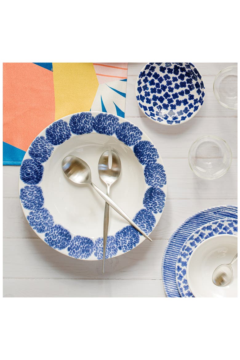 Santorini Rimmed Serving Bowl, Alternate, color, BLUE