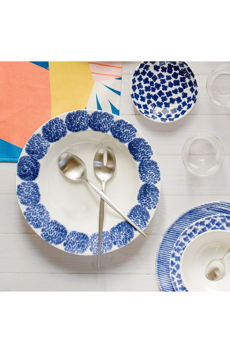 VIETRI Santorini Rimmed Serving Bowl, Alternate, color, Blue