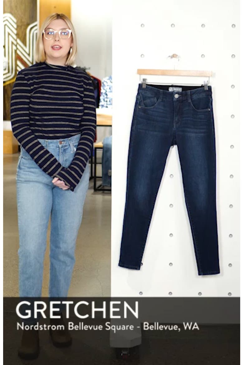 Ab-Solution High Rise Ankle Skinny Jeans (Nordstrom Exclusive) video