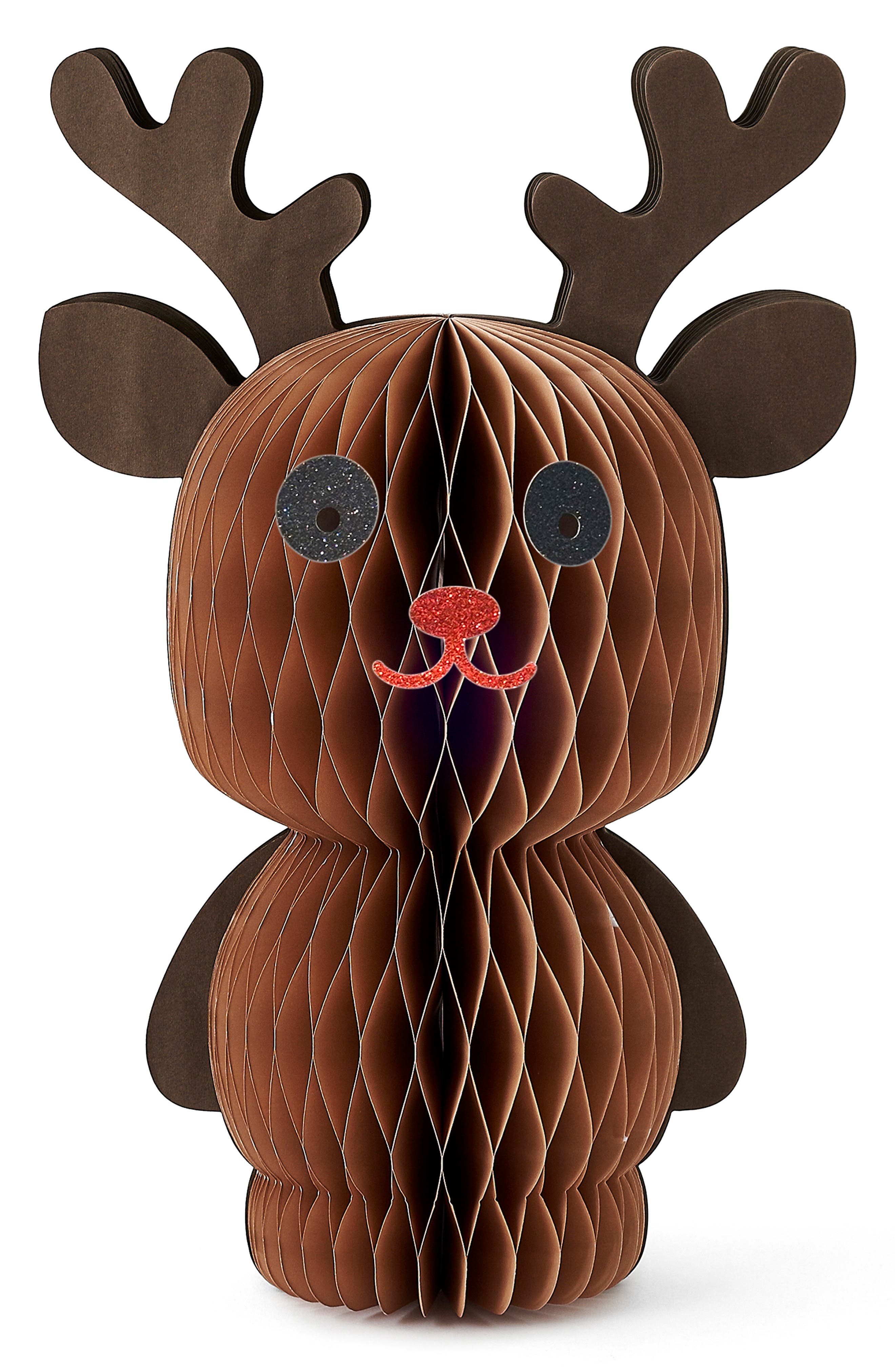 ONE HUNDRED 80 DEGREES Accordion Reindeer Paper Decoration | Nordstromrack