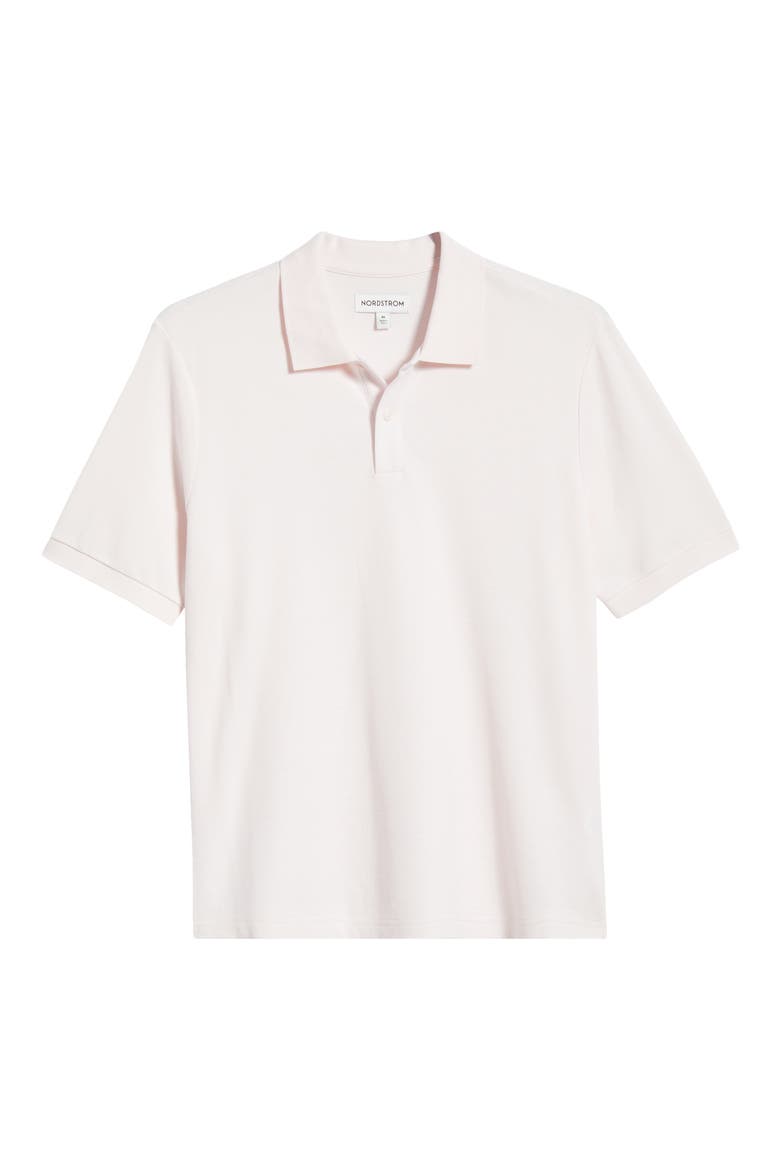 Pima Cotton Piqué Polo, Alternate, color, PINK CARINARIA