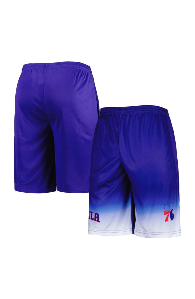 FANATICS Men's Fanatics Branded Royal Philadelphia 76ers Big & Tall Fadeaway Shorts, Main, color, Royal