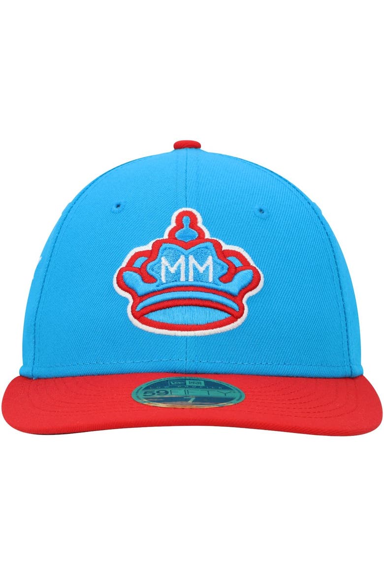 Men's New Era Blue/Red Miami Marlins City Connect 59FIFTY Fitted Hat, Alternate, color, Blue
