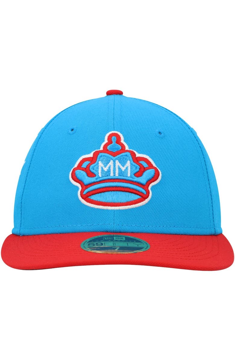 New Era Men's New Era Blue/Red Miami Marlins City Connect 59FIFTY Fitted Hat, Alternate, color, Blue