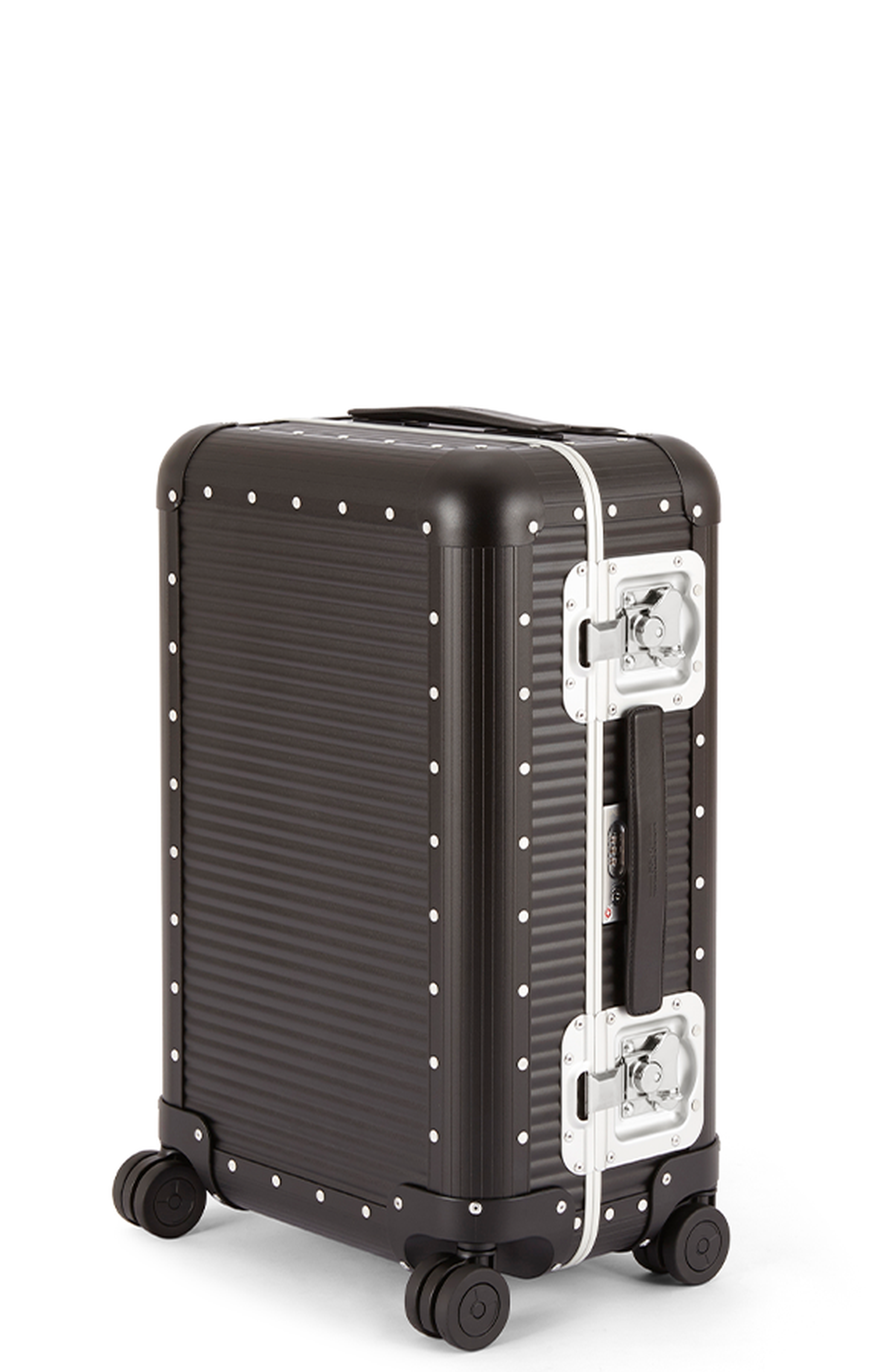 FPM - Fabbrica Pelletterie Milano - US Bank Spinner 68 Suitcase, Main, color, Caviar Black