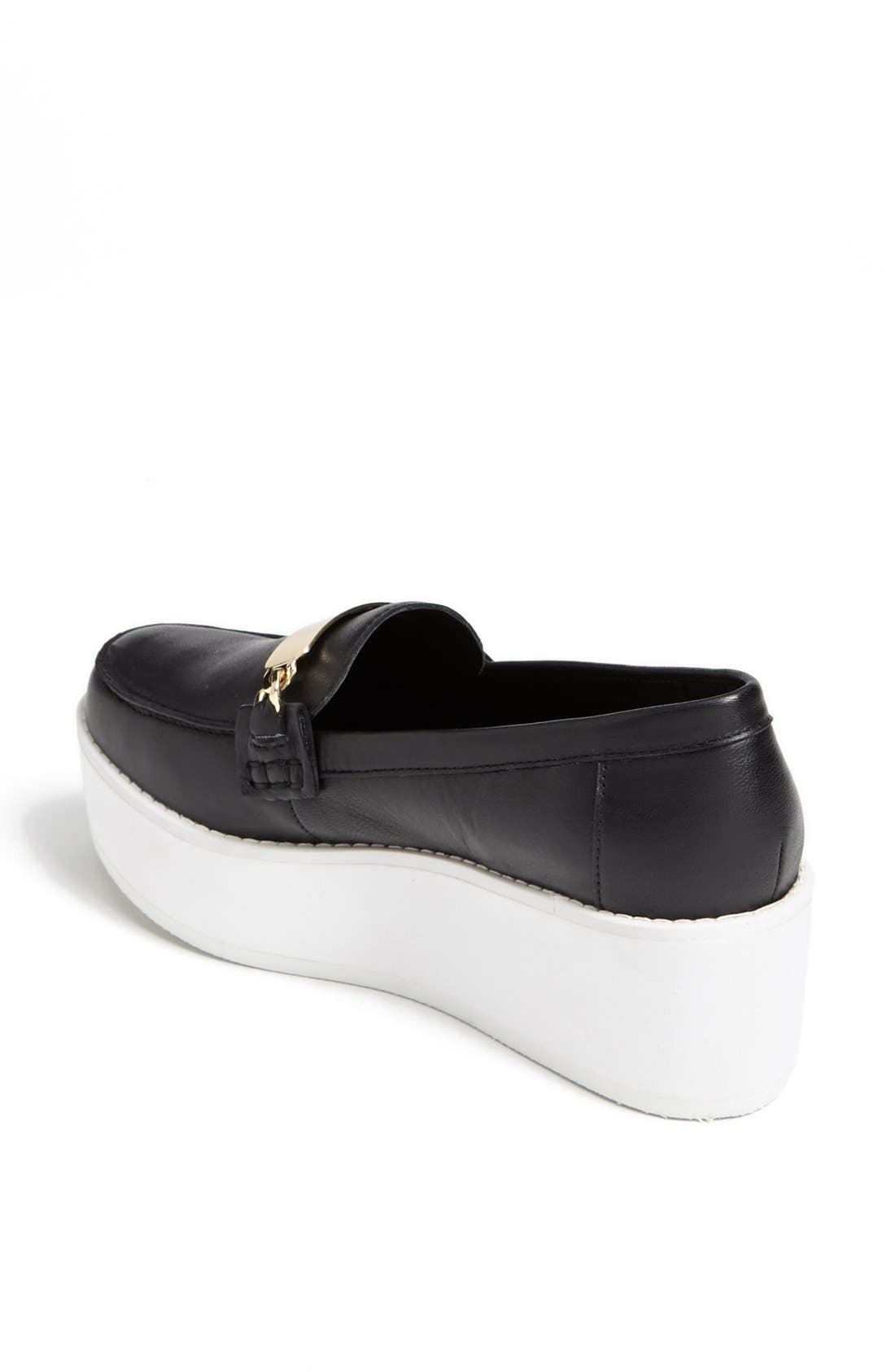 'J Fresh' Loafer, Alternate, color, BLACK/ GOLD