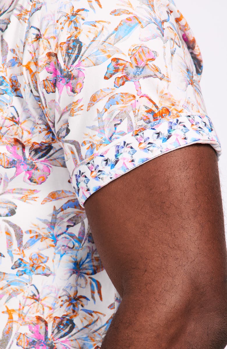 Robert Graham Short Sleeve Stretch Cotton Button-Up Shirt, Alternate, color, 