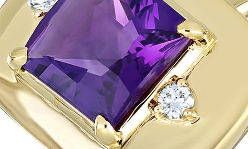 Bony Levy Iris Amethyst & Diamond Statement Ring In Gold
