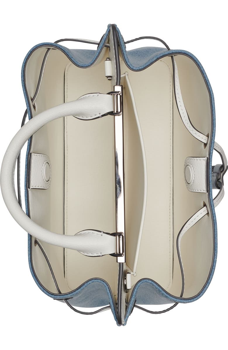 KARL LAGERFELD PARIS Evelina Denim Bucket, Alternate, color, Light Denim